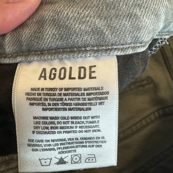 AGOLDE Nico high rise slim fit -wash gray size 26 - Picture 7 of 9